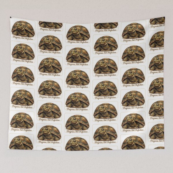 Item preview, Progress Not Perfection Turtle designed and sold by Tiffany Roy.