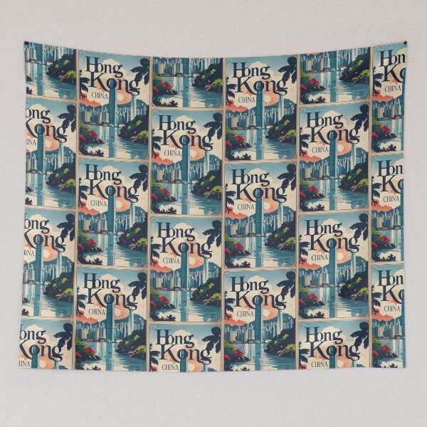Item preview, Hong Kong Vintage Travel Tourism designed and sold by TravelersGems.