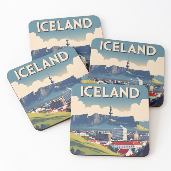 Item preview, Reykjavik Iceland Vintage Travel Tourism designed and sold by TravelersGems.