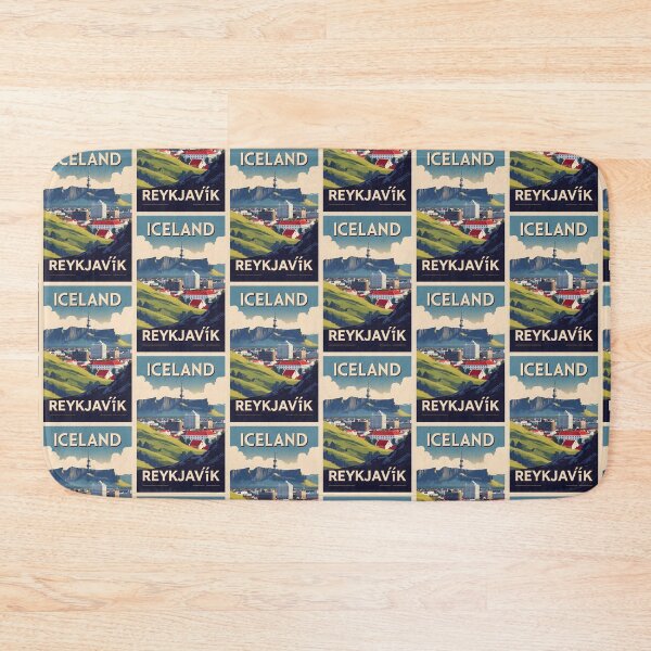 Item preview, Reykjavik Iceland Vintage Travel Tourism designed and sold by TravelersGems.