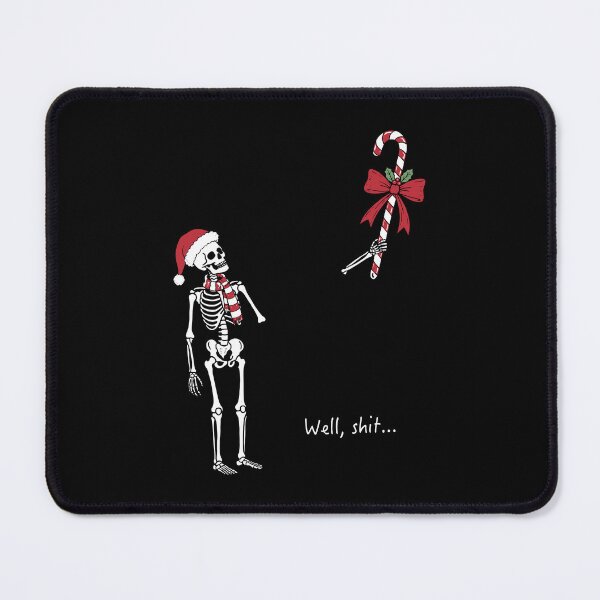 Item preview, Funny Skeleton Christmas Candy Cane Humor designed and sold by DarylPope.