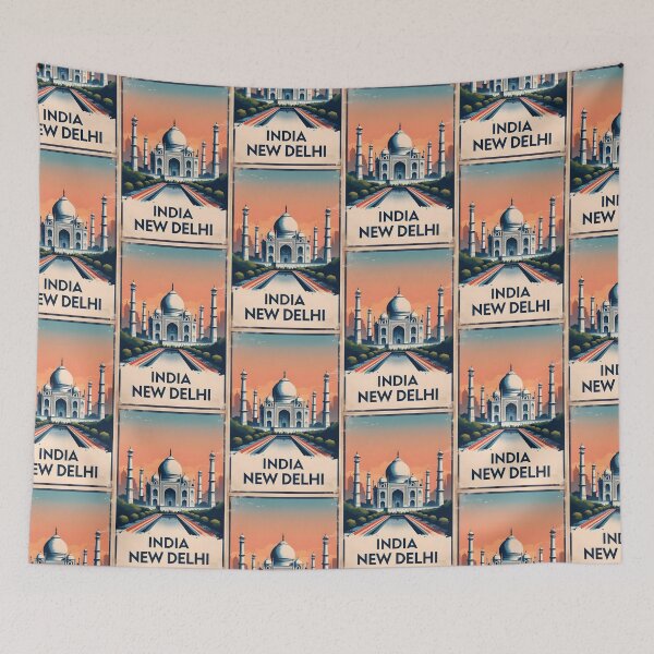 Item preview, New Delhi India Vintage Travel Tourism designed and sold by TravelersGems.