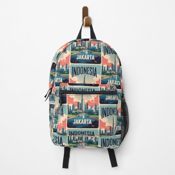 Item preview, Jakarta Indonesia Vintage Travel Tourism designed and sold by TravelersGems.