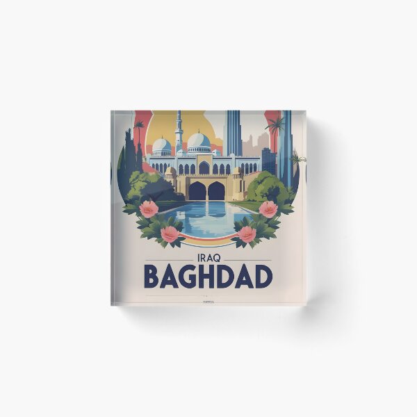 Item preview, Baghdad Iraq Vintage Travel Tourism designed and sold by TravelersGems.