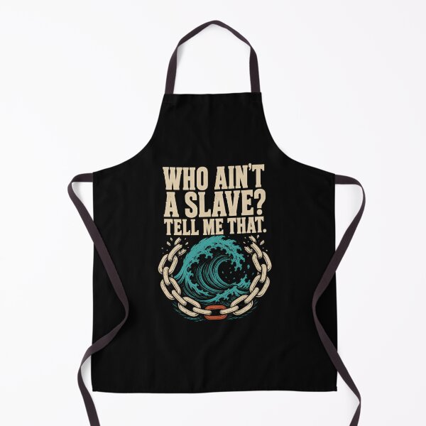 Item preview, Who Ain’t a Slave? Broken Chains Ocean Quote designed and sold by Fenay Designs.