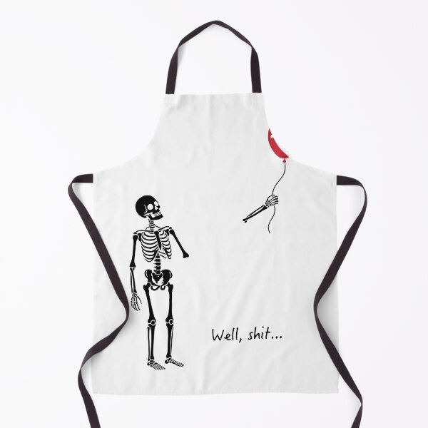 Item preview, Spooky Skeleton Balloon Dark Humor Halloween Illustration designed and sold by LindaWash39353.