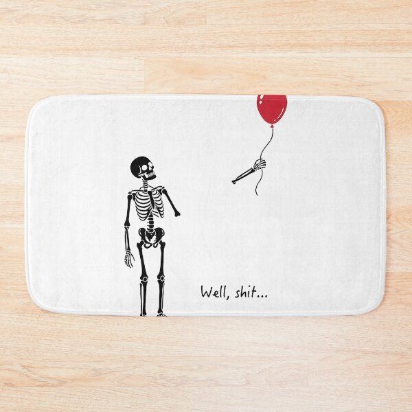 Item preview, Spooky Skeleton Balloon Dark Humor Halloween Illustration designed and sold by LindaWash39353.