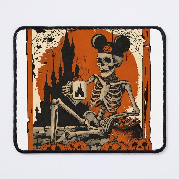 Item preview, Vintage Halloween Skeleton Mouse Spooky Castle Night Scene designed and sold by JudyJenni82877.
