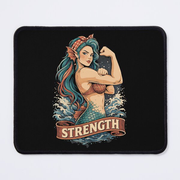 Item preview, Strong mermaid: Mermaid shows off her muscles at the gym designed and sold by Pineapple-Tree.
