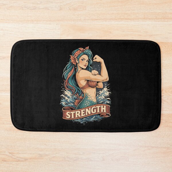 Item preview, Strong mermaid: Mermaid shows off her muscles at the gym designed and sold by Pineapple-Tree.