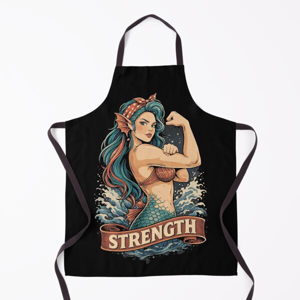Item preview, Strong mermaid: Mermaid shows off her muscles at the gym designed and sold by Pineapple-Tree.
