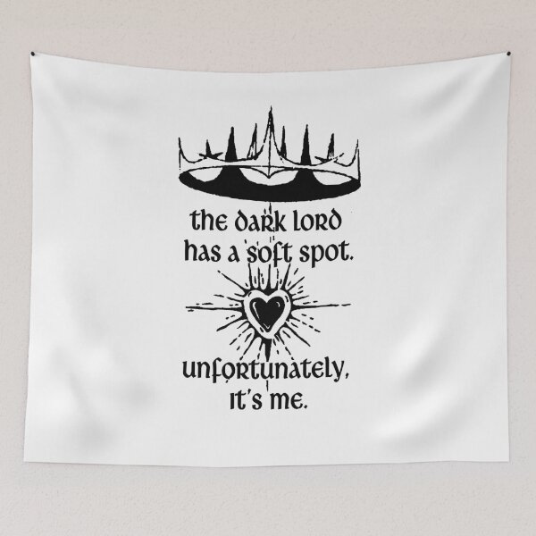 Item preview, Dark Lord Has a Soft Spot Unfortunately It's Me – Dark Romantasy Humor designed and sold by witchlingart.