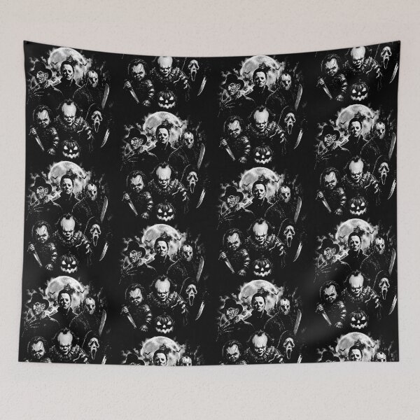 Item preview, Classic Halloween Horror Characters Spooky Collage designed and sold by thefirstbroo.