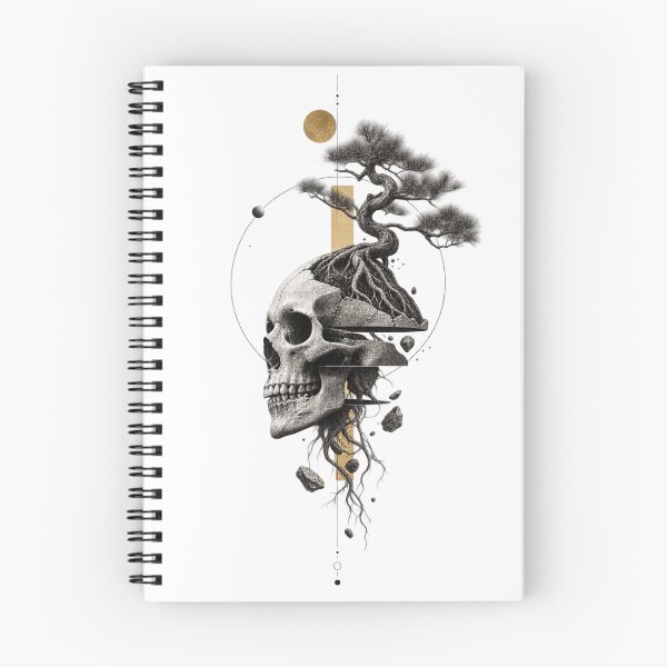 Item preview, Skull Bonsai — Japanese Zen Death and Life Surreal Art designed and sold by mari0n980.