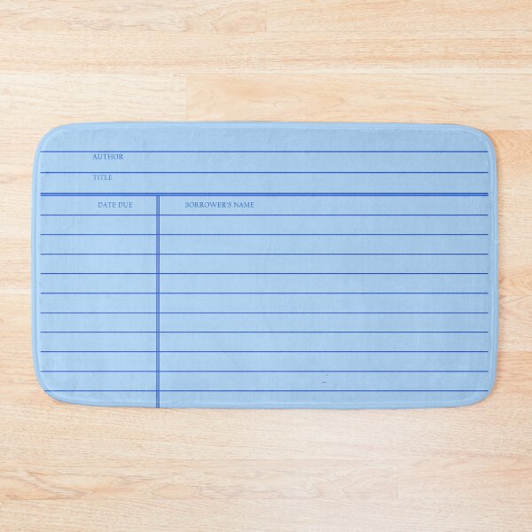 Item preview, Vintage Library Card - Retro Blue designed and sold by cozydaily.