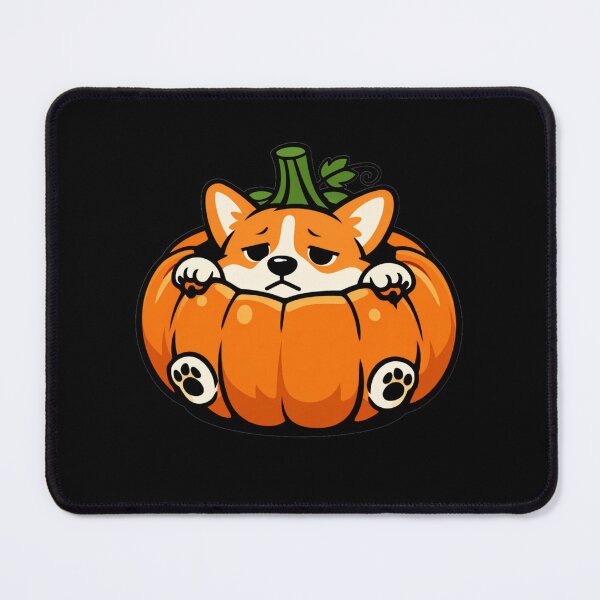 Item preview, Cute Sad Corgi Inside Halloween Pumpkin Vector Art designed and sold by Cherie-verse.