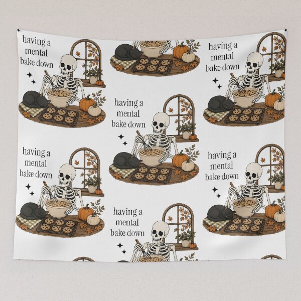 Item preview, Skeleton Baking Humor Halloween Design designed and sold by RDGNR.