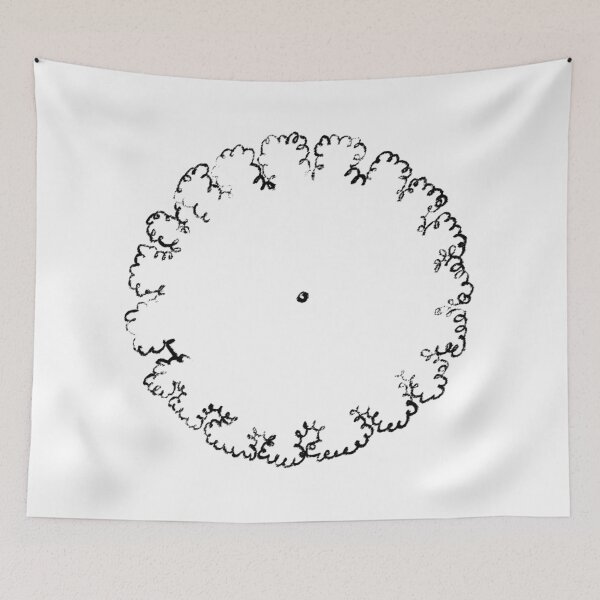Item preview, Schematic Looped Border Tree Symbol Plan View designed and sold by zanaxxer.