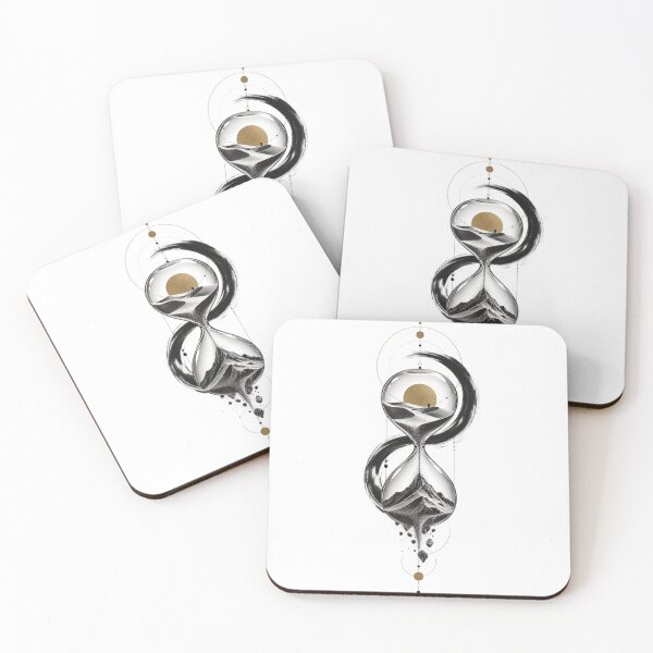 Item preview, Hourglass Mountain — Time, Nature and Minimalist Surreal Art designed and sold by mari0n980.
