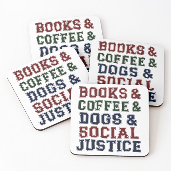 Item preview, Books Coffee Dogs & Social Justice – Varsity Vibes designed and sold by Shadova.
