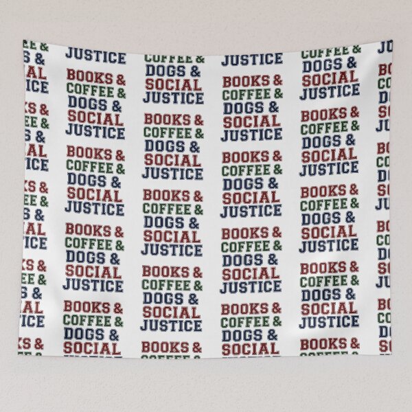 Item preview, Books Coffee Dogs & Social Justice – Varsity Vibes designed and sold by Shadova.