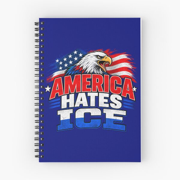 Item preview, America Hates ICE Anti Trump Eagle Resistance designed and sold by GaffaDesigns.