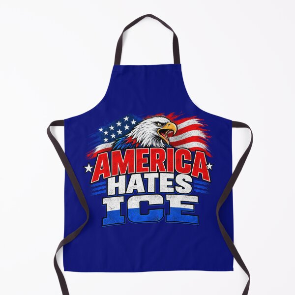 Item preview, America Hates ICE Anti Trump Eagle Resistance designed and sold by GaffaDesigns.