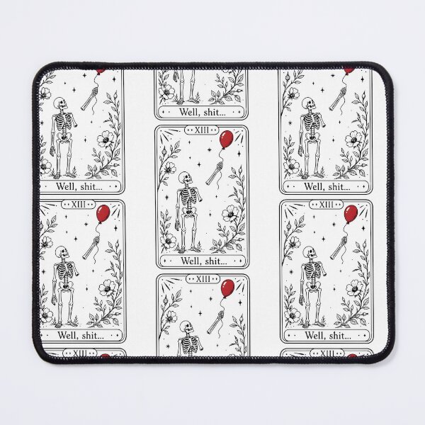 Item preview, Well Shit Skeleton Tarot Humor designed and sold by RDGNR.