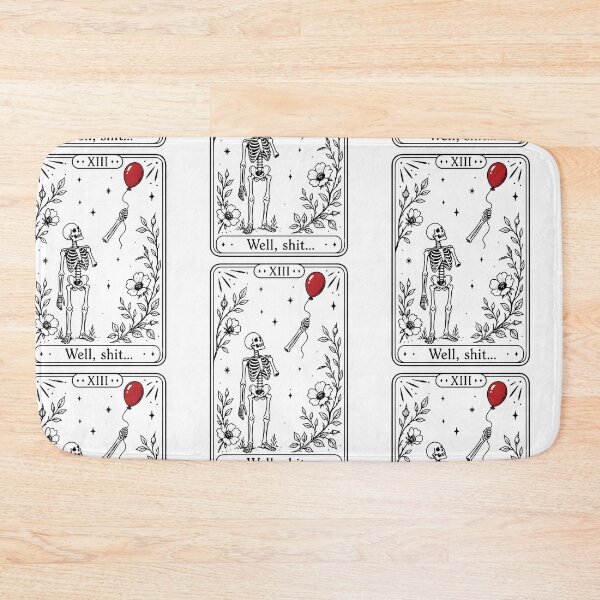Item preview, Well Shit Skeleton Tarot Humor designed and sold by RDGNR.