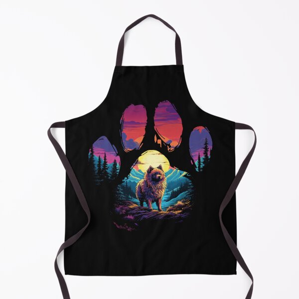 Item preview, Funny German Spitz  Paw Synthwave Mountain Tree Mom Dad Kids designed and sold by rafaeltto.