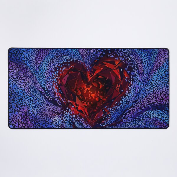 Item preview, Crystal heart in a swirl of colors designed and sold by Sigtrix.