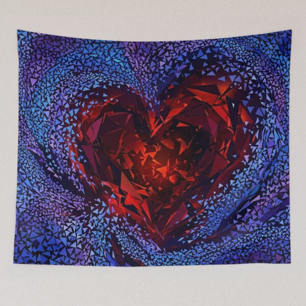 Item preview, Crystal heart in a swirl of colors designed and sold by Sigtrix.