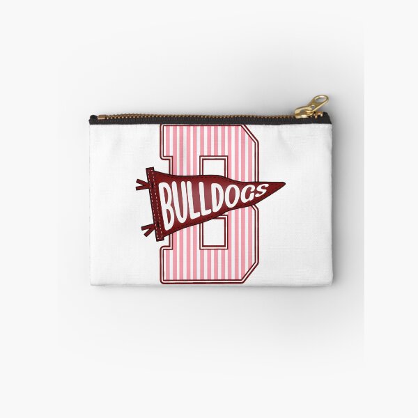 Item preview, Pink Bulldog Sports Pennant Retro Mascot Design designed and sold by MollySchn95927.