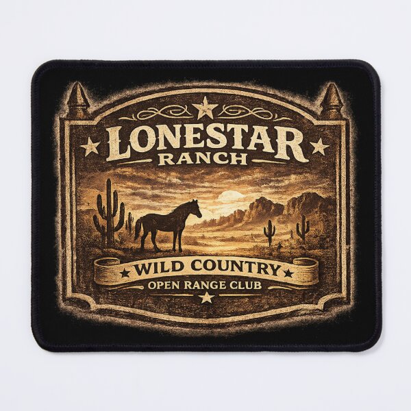 Item preview, LONESTAR RANCH – Wild Country Western Badge designed and sold by Anyshca.