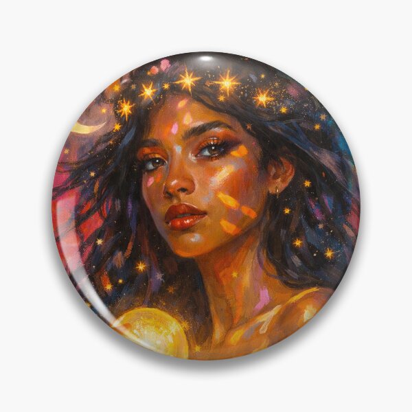 Item preview, Nyx – The Cosmic Goddess Painting designed and sold by GalleryKauffeld.