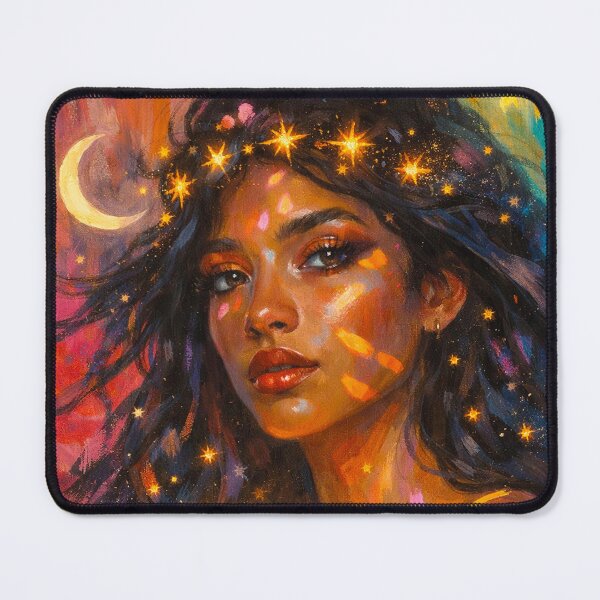 Item preview, Nyx – The Cosmic Goddess Painting designed and sold by GalleryKauffeld.