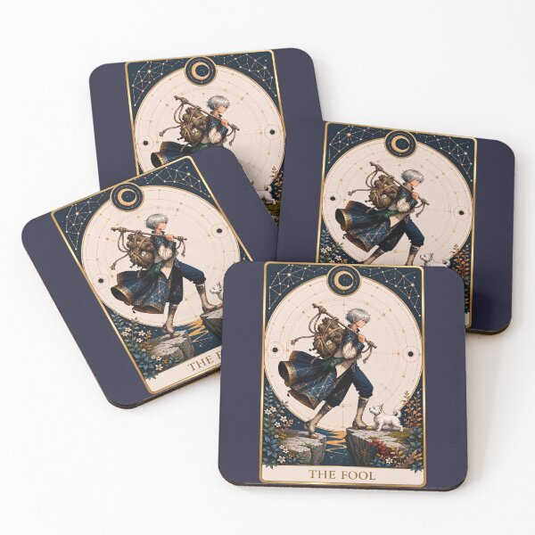 Item preview, The Fool Tarot Card Celestial Wanderer designed and sold by MythicMood.