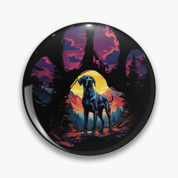 Item preview, Funny Great Dane Paw Synthwave Mountain Tree Mom Dad Kids designed and sold by rafaeltto.