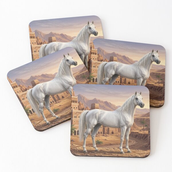 Item preview, An Abbayan horse and a Yemeni landscape designed and sold by Cheval-de-coeur.