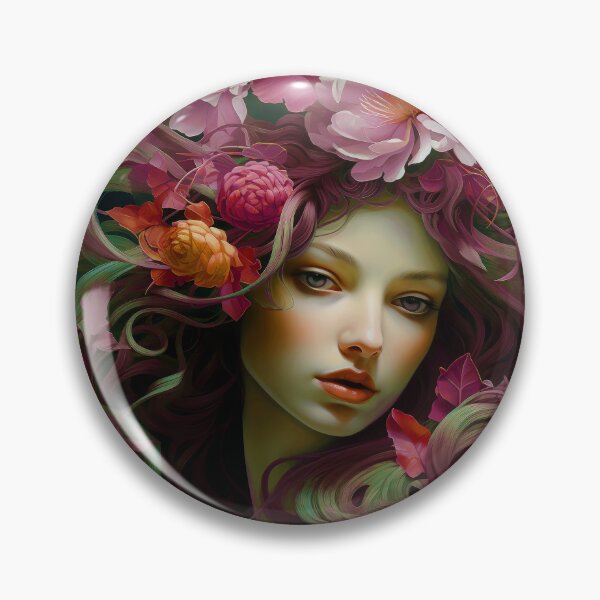 Item preview, Sci-Fi Princess: Female Growing Flowers From Her Head  designed and sold by DEC02.