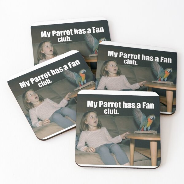Item preview, Parrot Fan Club Bird Meme designed and sold by stoyanovassg.