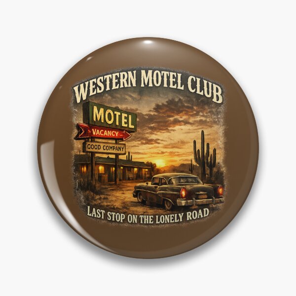 Item preview, WESTERN MOTEL CLUB – Vintage Americana Desert Motel Graphic designed and sold by Anyshca.