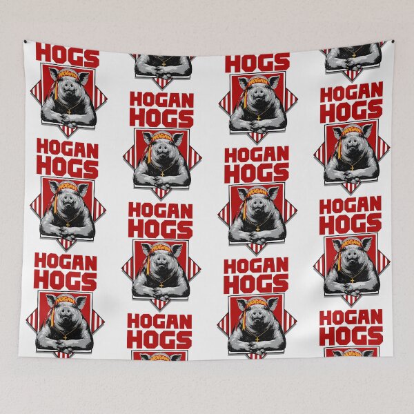 Item preview, Hogs Hogan Pig Wrestling Parody Retro Wrestling designed and sold by thefirstbroo.