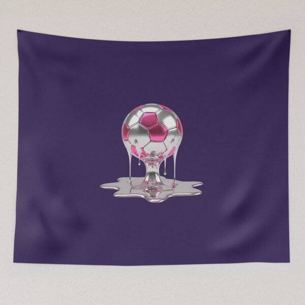 Item preview, Liquid Metallic Chrome Melting Soccer Ball Drip designed and sold by DripCultureLab.