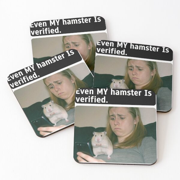 Item preview, Verified Hamster Funny Pet Meme designed and sold by stoyanovassg.
