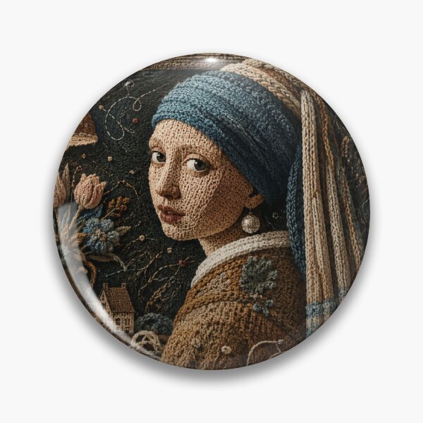Item preview, Girl with a Pearl Earring — Embroidered Edition designed and sold by Iail Ioa.