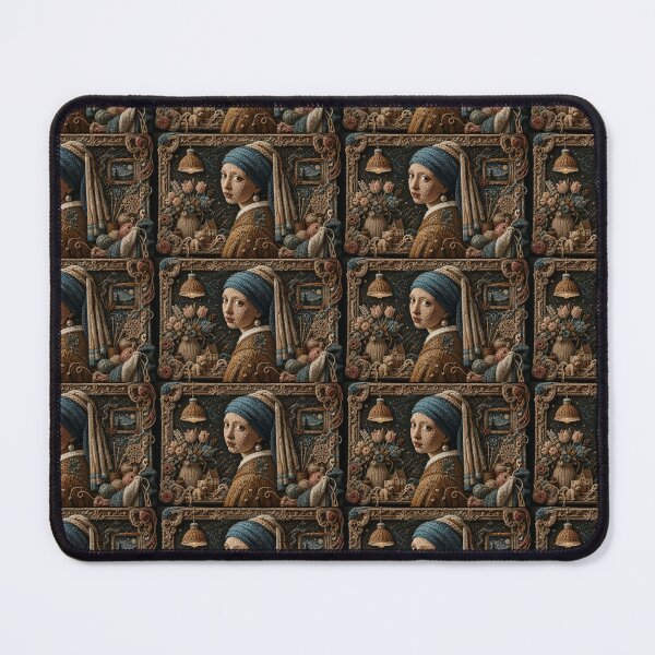 Item preview, Girl with a Pearl Earring — Embroidered Edition designed and sold by Iail Ioa.