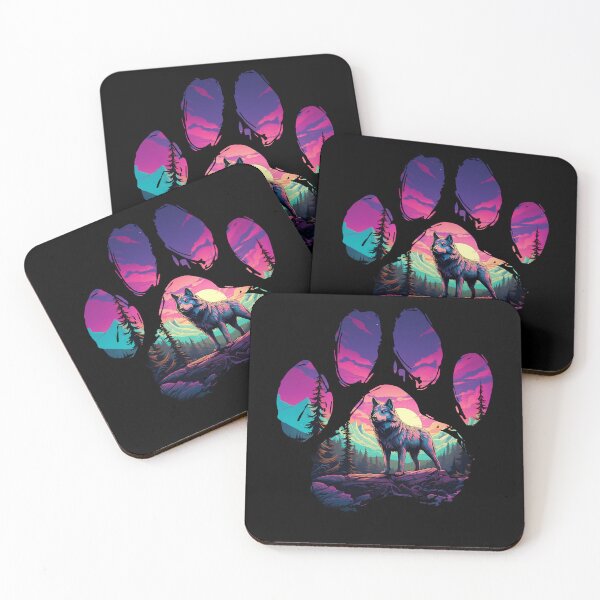 Item preview, Funny Huskita Paw Synthwave Mountain Tree Mom Dad Kids designed and sold by rafaeltto.