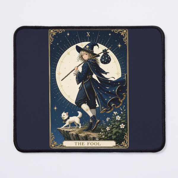 Item preview, The Fool Tarot Card Witch Celestial Magic designed and sold by MythicMood.