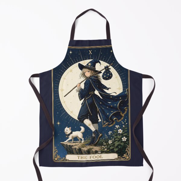 Item preview, The Fool Tarot Card Witch Celestial Magic designed and sold by MythicMood.